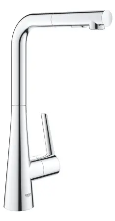 Смеситель для кухни, выдвижной излив, хром Grohe Zedra 32553002