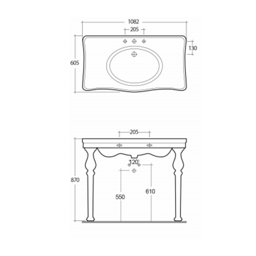 Раковина подвесная 101, белая Deluxe Rak Ceramics DC0101AWHA