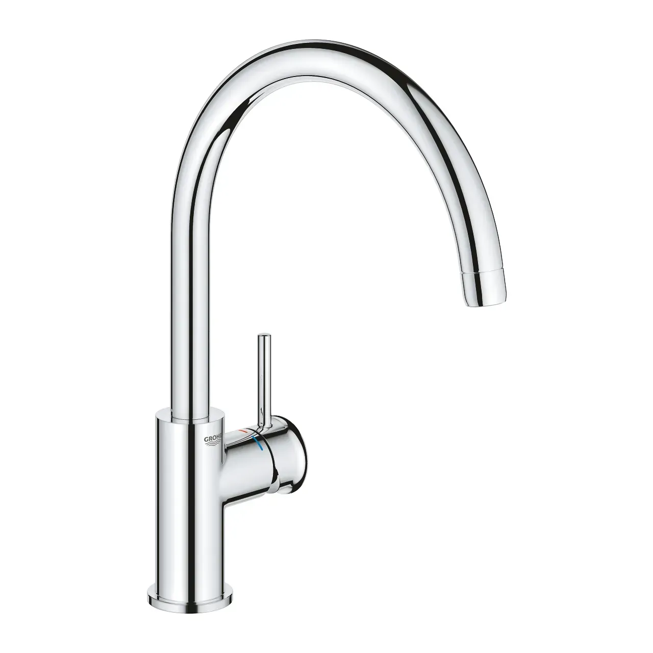 Смеситель для кухни, высокий излив, хром Grohe BauClassic 30577000