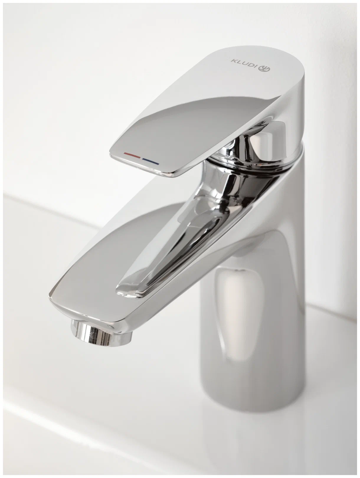 Смеситель для раковины 100, хром Kludi Pure&Solid 342920575