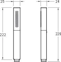 Душевая лейка Jacob Delafon Shift Square E14788-CP