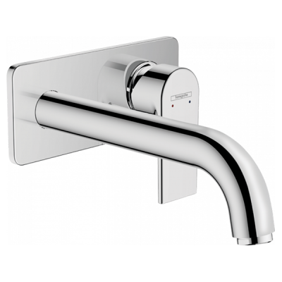 Смеситель для раковины hansgrohe Vernis Shape настенный излив 20,4, хром 71578000