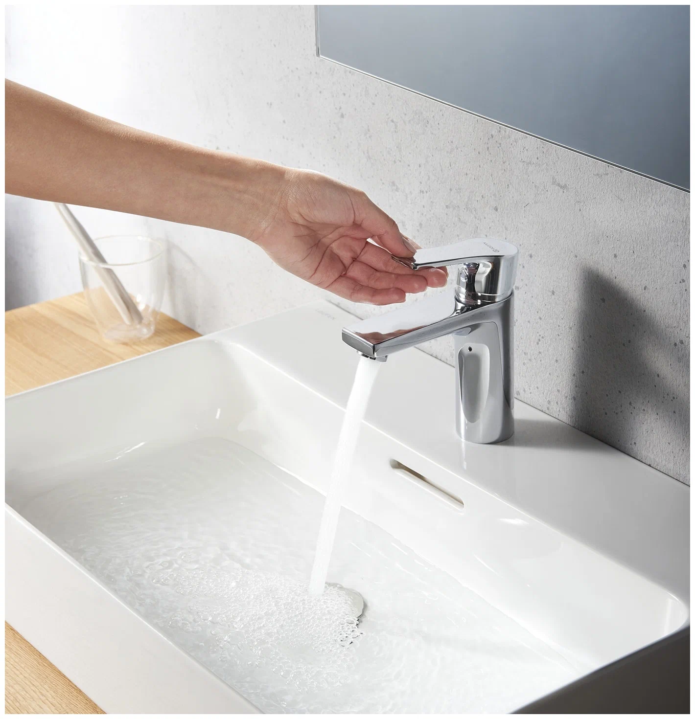 Смеситель для раковины, хром Kludi Bozz 482920565