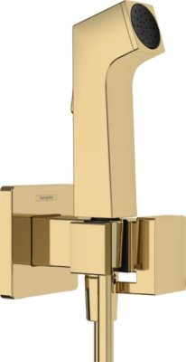 Гигиенический душ с держателем и шлангом 1250, для смешанной воды, золото Hansgrohe 29233990