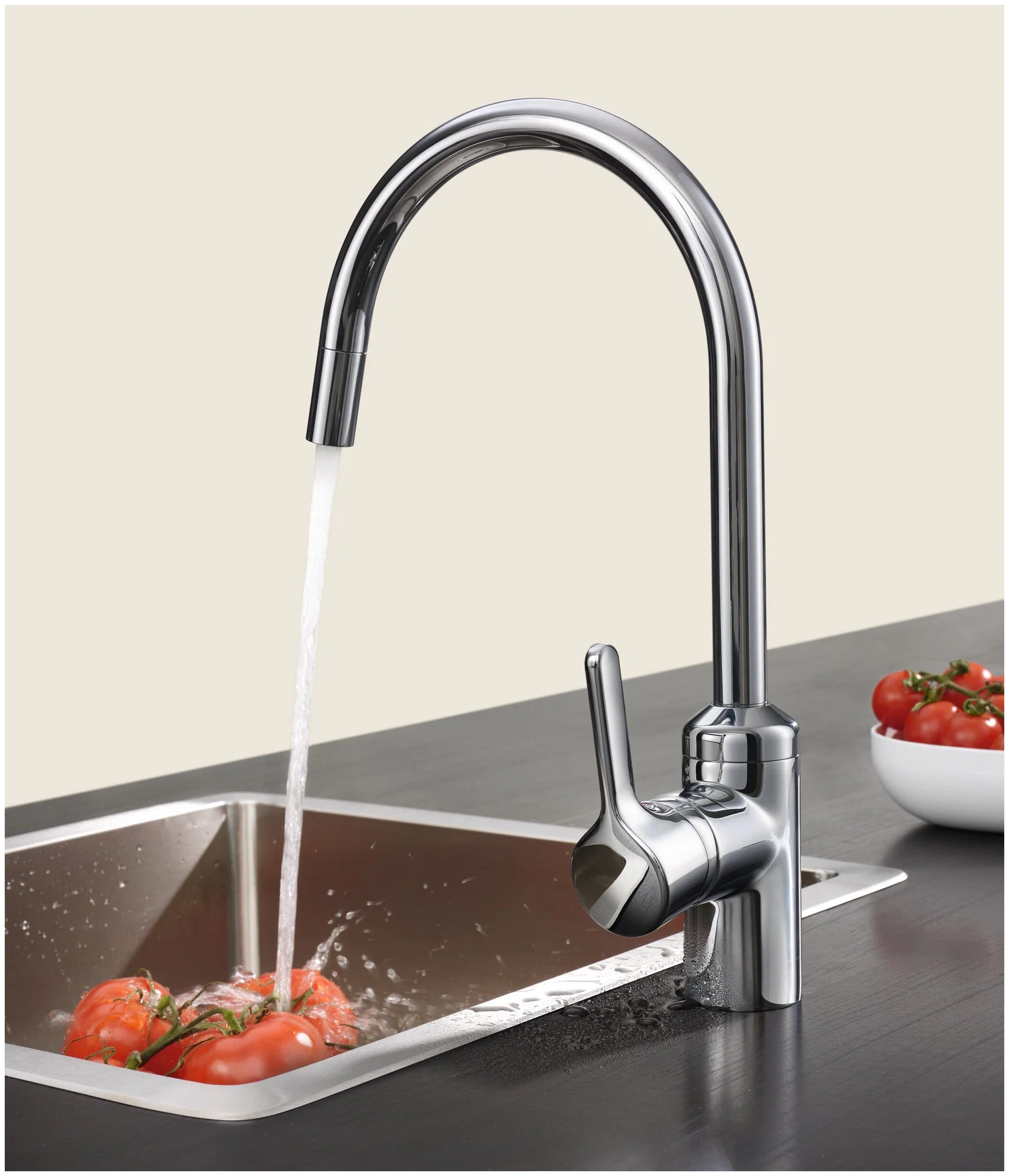 Смеситель для кухни, выдвижной излив, хром Kludi Bingo Star 428510578