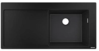 Мойка S51, композитная, с крылом, 510х1050, черный гранит Hansgrohe 43314170