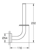 Держатель туалетной бумаги, черный Grohe Essentials 1024692430