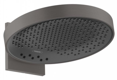 Верхний душ 360, с настенным креплением, шлифованный черный хром Hansgrohe Rainfinity 3jet 26234340