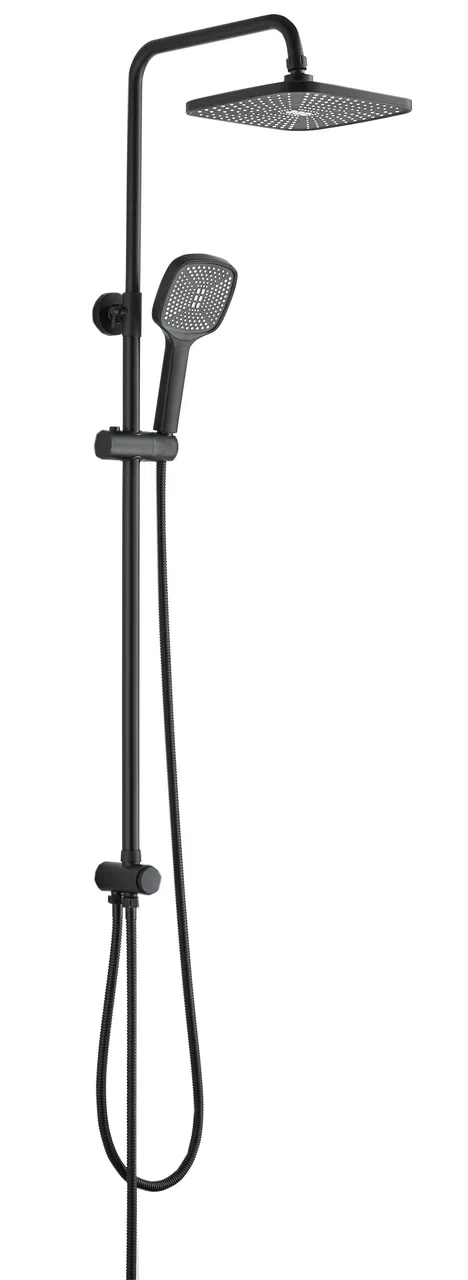 Душевая система с переключателем, без смесителя, черный VODA VST1000-5Black