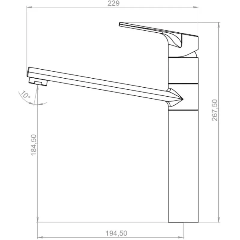 Смеситель для кухни, хром ESKO Ontario ON 519