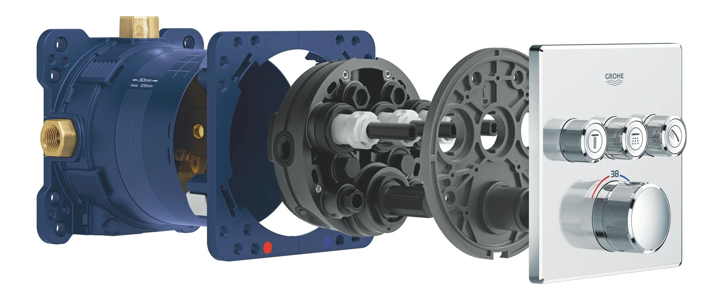 Скрытая монтажная часть универсальная Grohe Rapido SmartBox 35604000