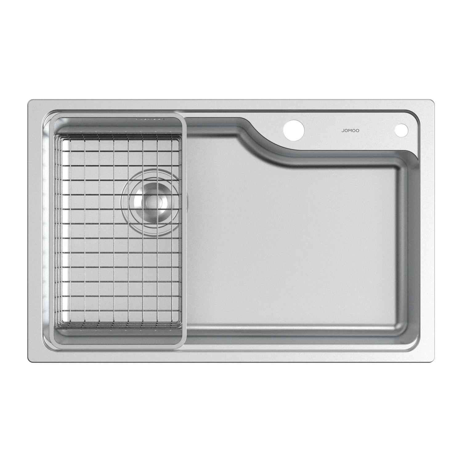 Мойка 440x680, одна чаша, нержавеющая сталь JOMOO 06222-BZ1-1