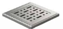 Трап точечный для пола, боковой слив MCH F425