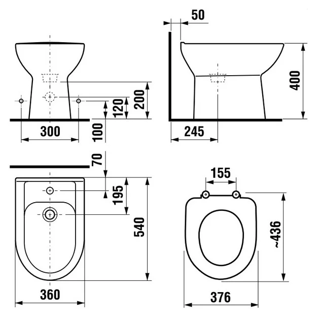 Биде напольное Jika Olymp 8326110003041