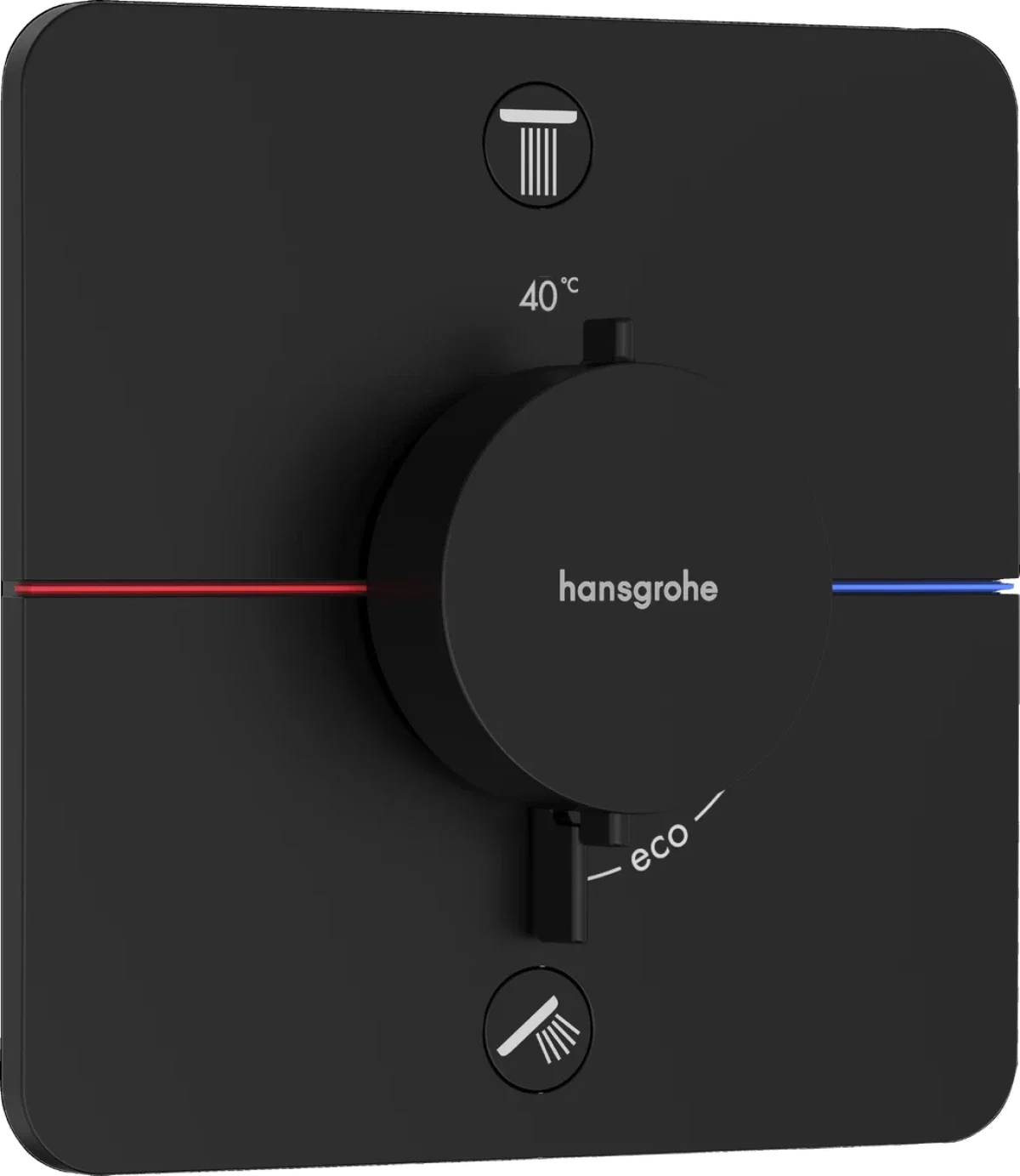 Термостат для душа, встраиваемый, черный Hansgrohe ShowerSelect Comfort Q 15583670