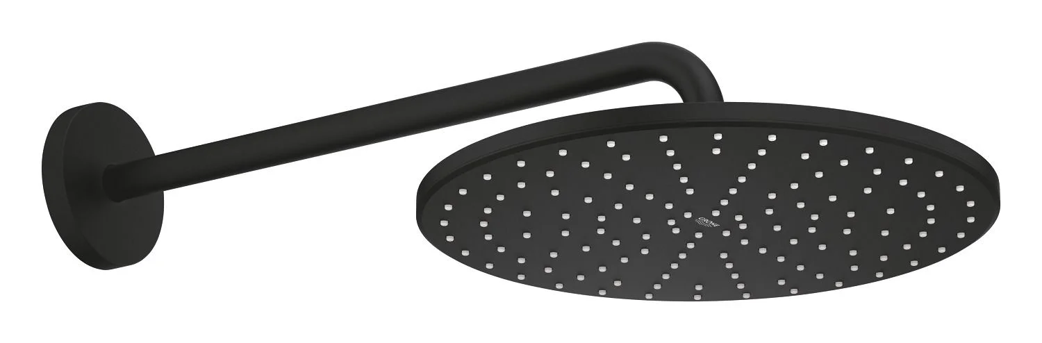 Верхний душ с кронштейном 142, черный Grohe Rainshower 310 22122KF0