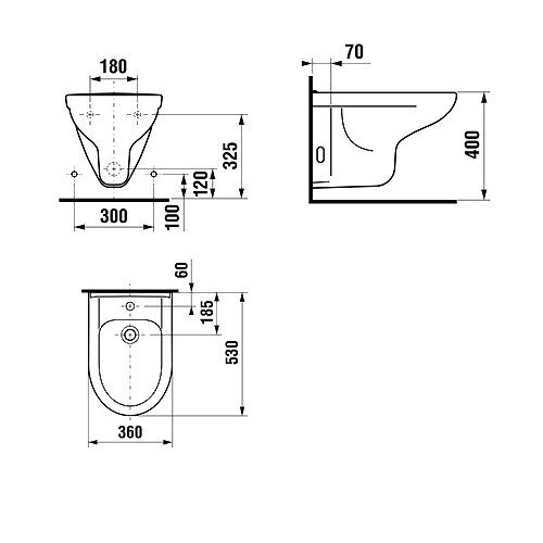Биде подвесное Jika Olymp 8306110003041