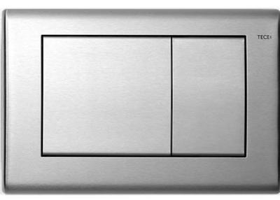 9240320TECE Planus Панель смыва с двумя клавишами, нержавеющая сталь-сатин