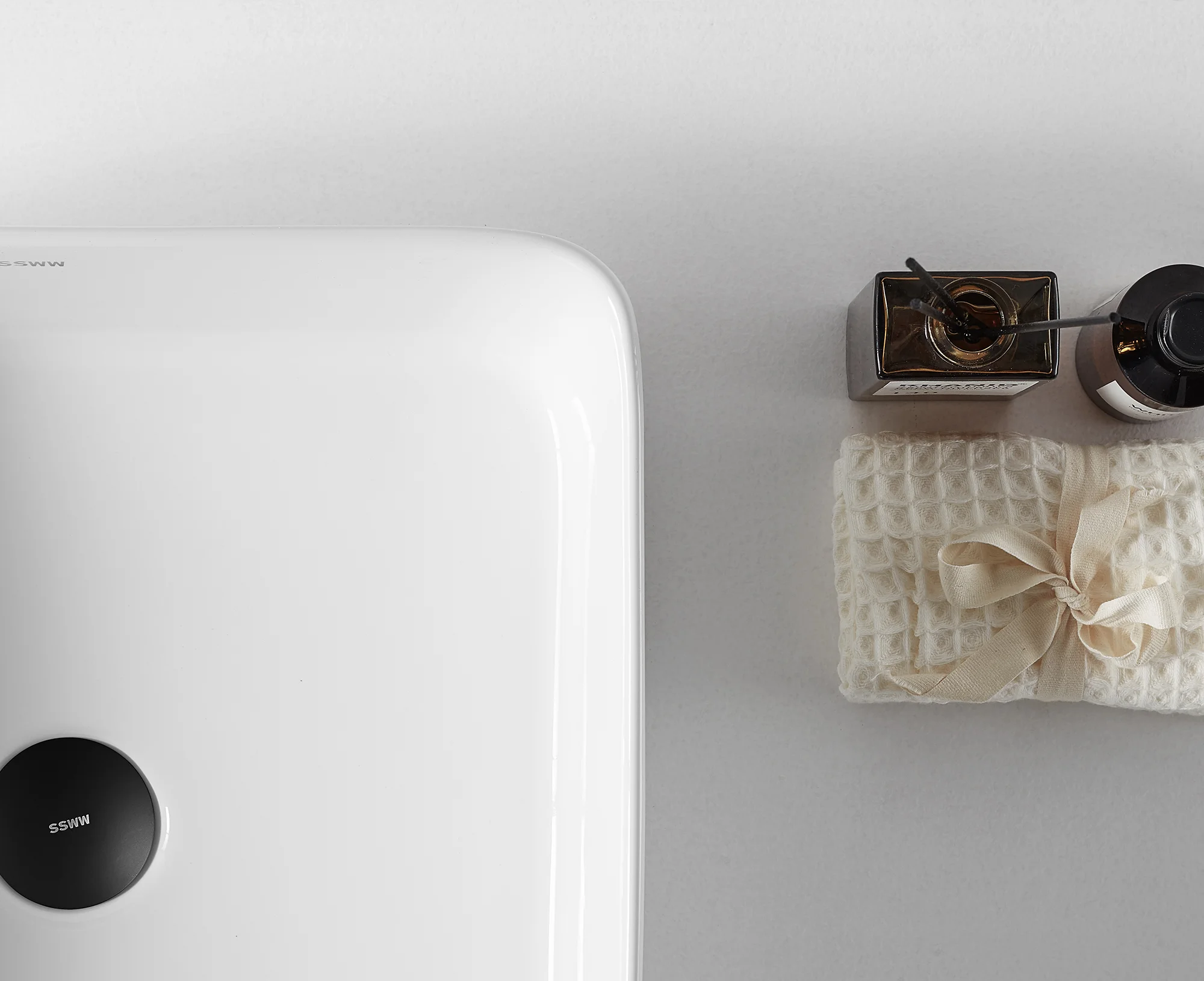 Раковина накладная 55, белая SSWW CL3337