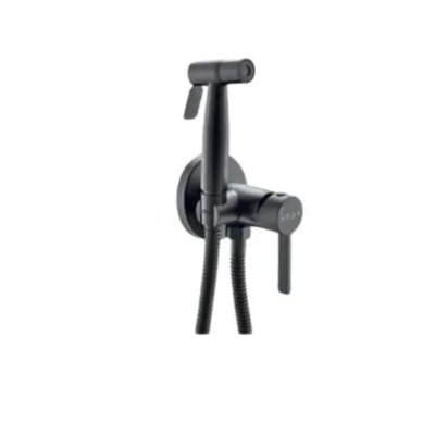 Гигиенический душ со смесителем, встраиваемый, черный VODA Vessel VSL01B