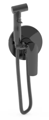 Гигиенический душ со смесителем, встраиваемый, оружейная сталь ESKO Lagos Gun Metal SMHLGGM