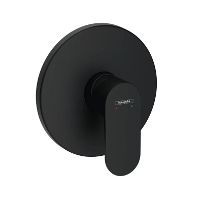 Смеситель для душа, встраиваемый, внешняя часть, черный Hansgrohe Rebris S 72667670