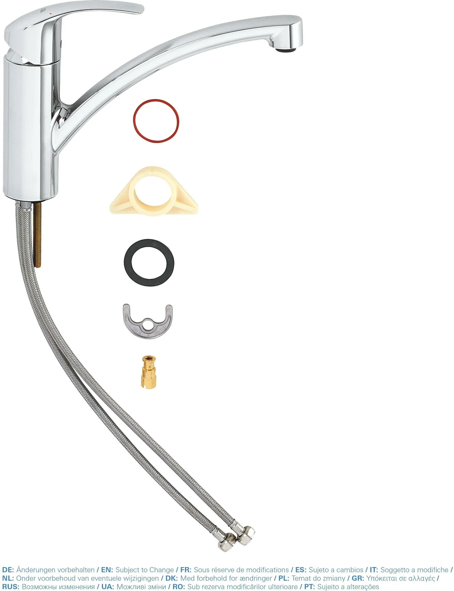 Смеситель для кухни, хром Grohe Eurosmart 33281002