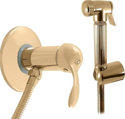Гигиенический душ со смесителем, встраиваемый, золото Rav Slezak Labe L047/1Z