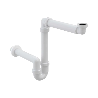 Сифон для раковины экономящий пространство, с накидной гайкой 5/4 Alcaplast A434