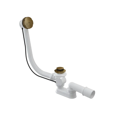 Сифон для ванны, бронза Alcaplast A55ANTIC