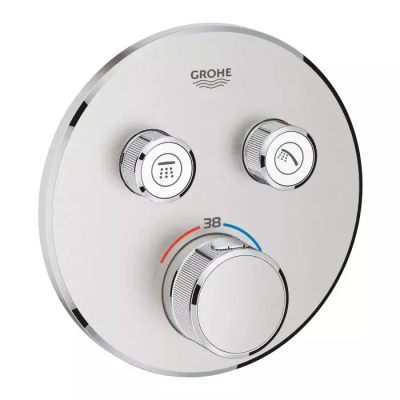 Термостат для душа, на 2 выхода, суперсталь Grohe Grohtherm SmartControl 29119DC0