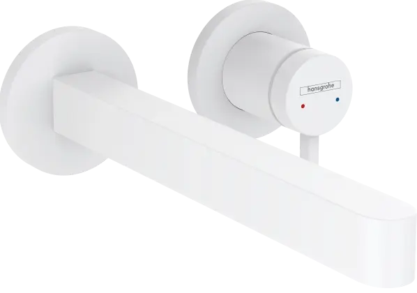 Смеситель для раковины, настенный, белый Hansgrohe Finoris 76050700