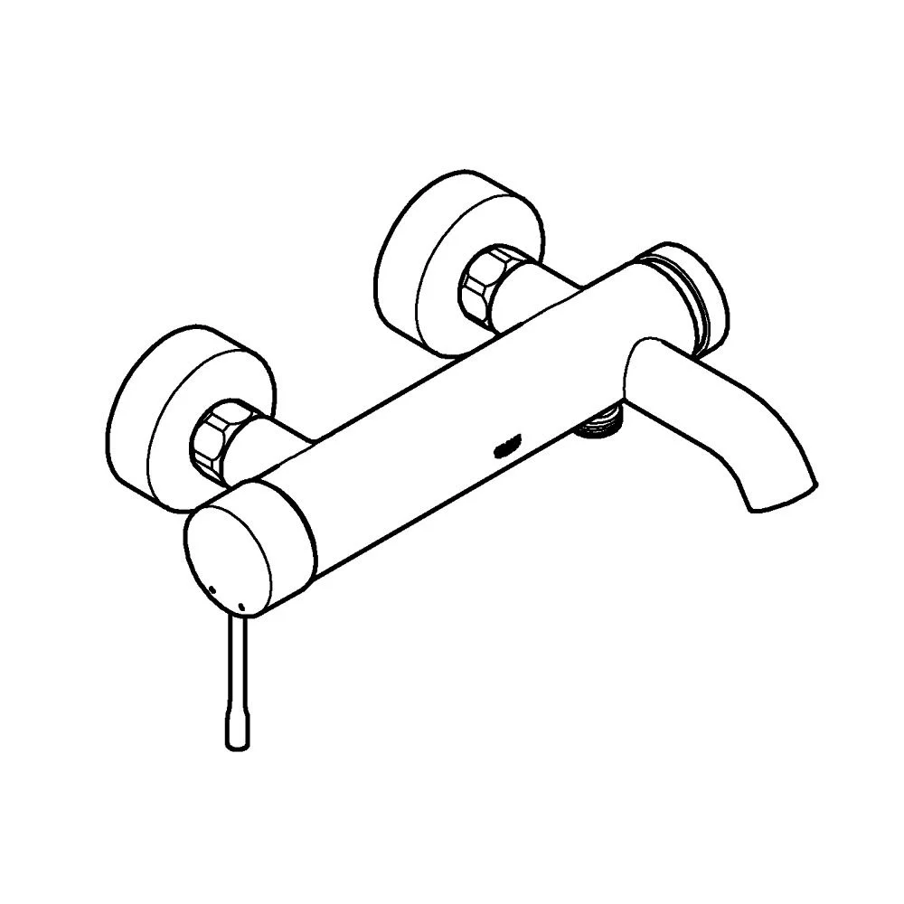 Смеситель для ванны, черный Grohe Essence 25250KF1