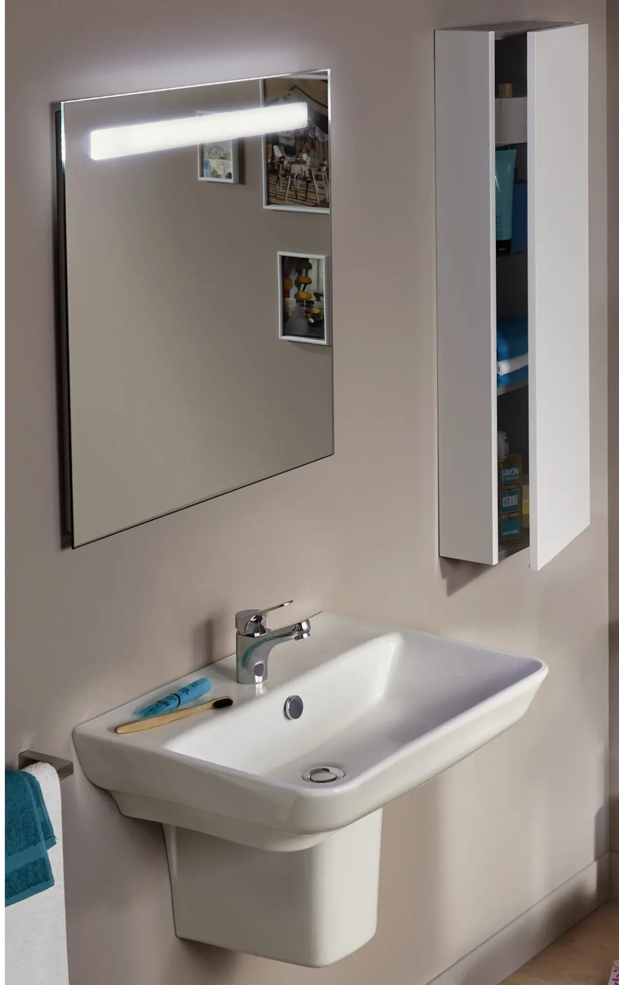 Раковина подвесная 50, белая Jacob Delafon Struktura EGF112-00