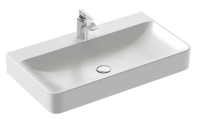 EVC112-00 VOX Накладная раковина 80 х 45 см, с одним отверстием для смесителя, белая