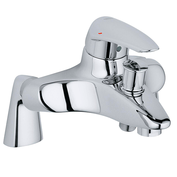 Смеситель для ванны, с вертикальным подключением, хром Grohe Eurodisc 33392001