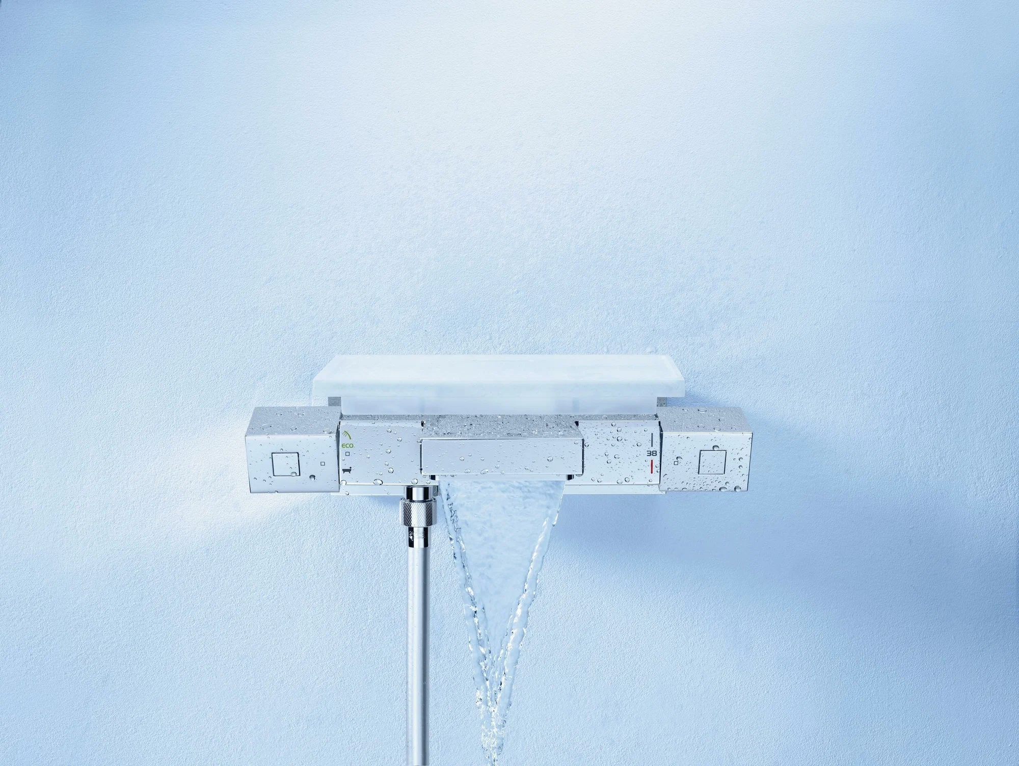 Термостат для ванны с полочкой, хром Grohe Grohtherm Cube 34502000