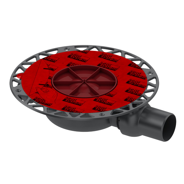 3601400 сифон TECE drainpoint S, низкий, с универсальным фланцем, горизонтальный DN50