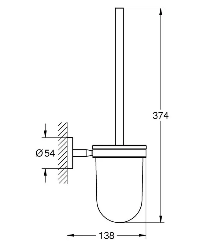 Туалетный ершик Grohe Bau Cosmopolitan 40463001
