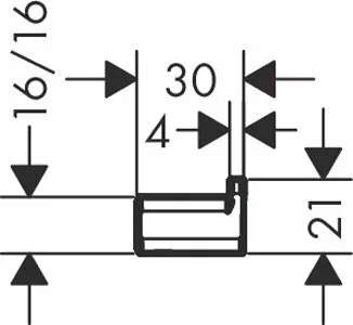 Крючок, хром Hansgrohe AddStoris 41742000