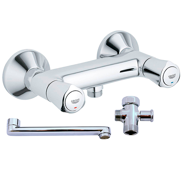 Смеситель для ванны, длинный излив, хром Grohe Avina 2601100K