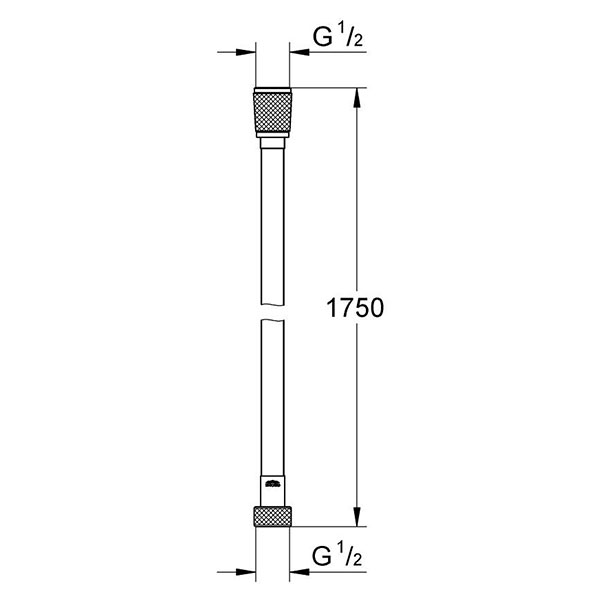 Душевой шланг 1750, холодный рассвет Grohe Silverflex 28388GL0