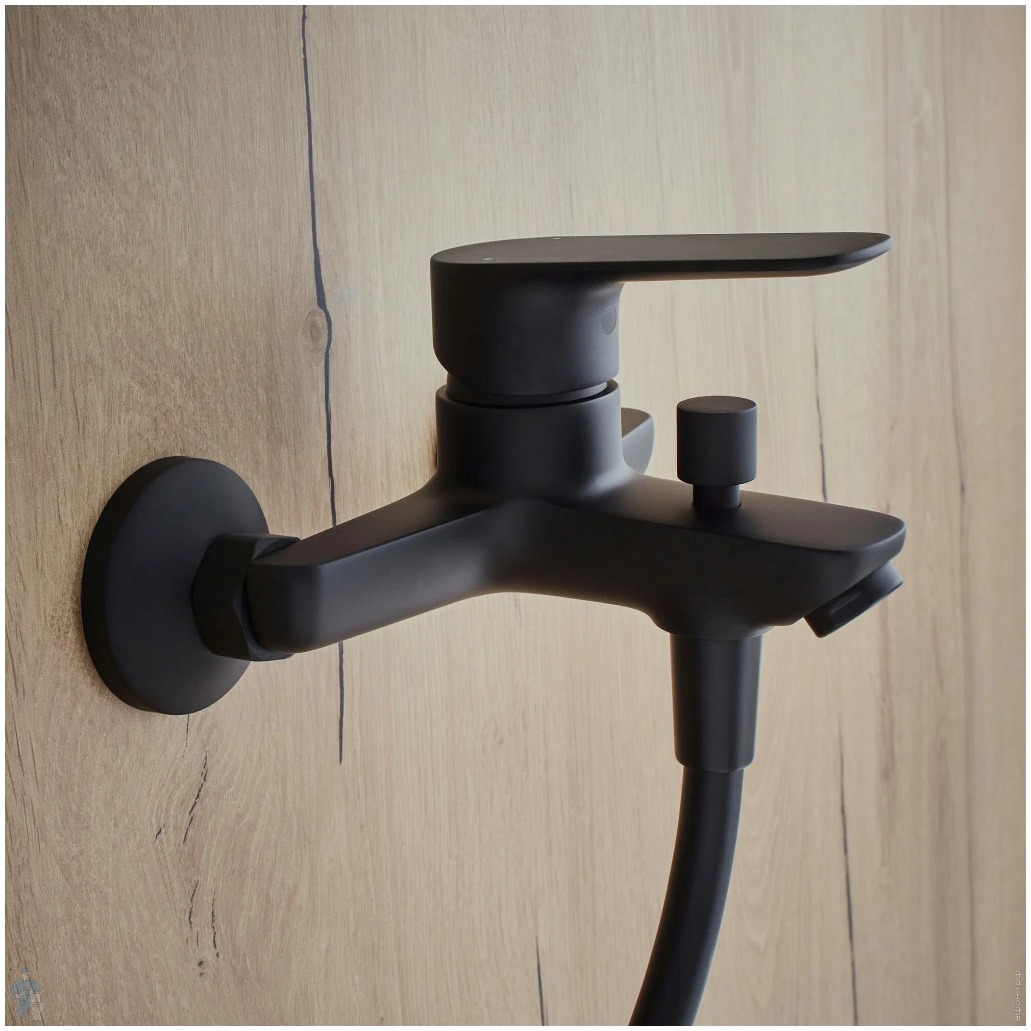 Смеситель для ванны, черный Jacob Delafon Oscar E29844-BL