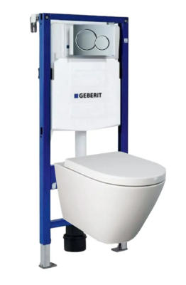 Комплект 6в1: Инсталляция Geberit с панелью смыва, унитаз Resort с крышкой-сиденьем K23030304