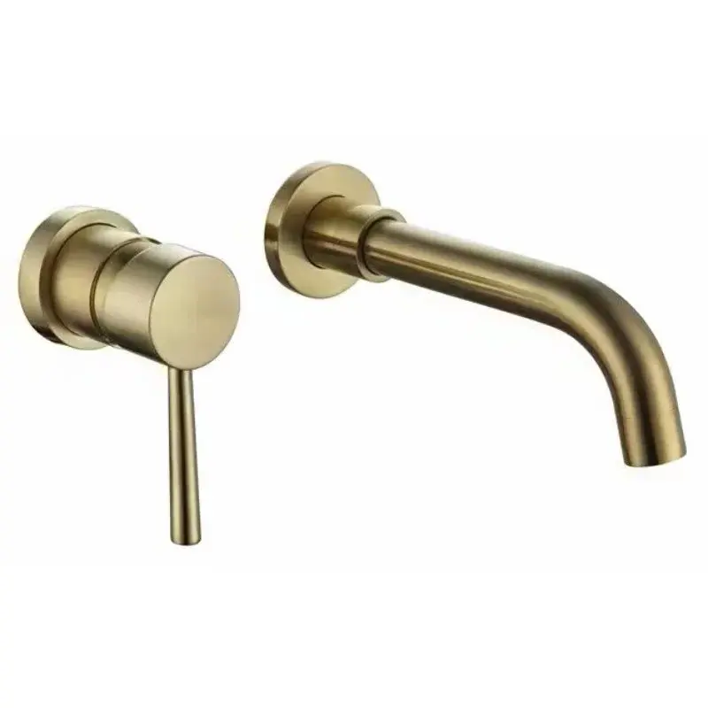 Смеситель для раковины, встраиваемый, на 2 отверстия, золото ESKO SM28GoldАРХИВ