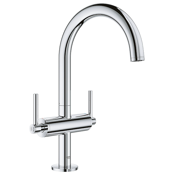 Смеситель для раковины, размер L, двухвентильный, хром Grohe Atrio 21022003