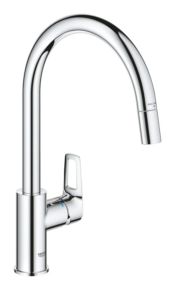 Смеситель для кухни, выдвижной излив, хром Grohe BauLoop 30543000