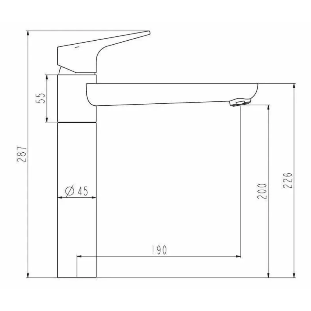 Смеситель для раковины, хром ESKO Palermo PE 25