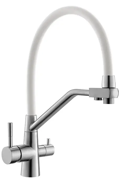 Смеситель для кухни, белый ESKO K25 W