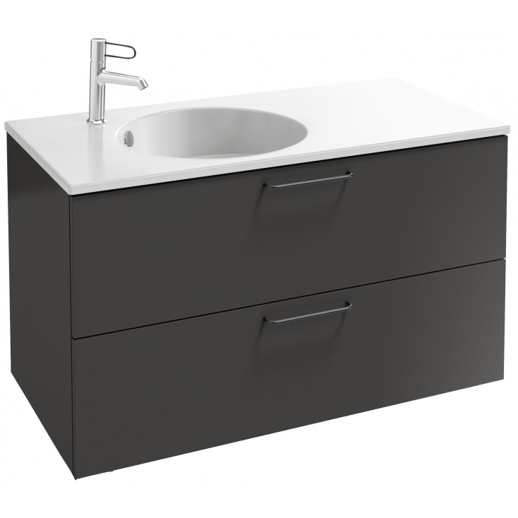 Тумба под раковину 100, серый антрацит Jacob Delafon Odeon Rive Gauche EB2524-R9-N14